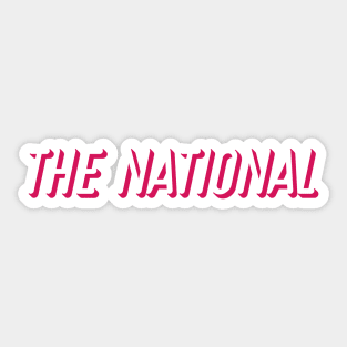 The National Band Logo Sticker